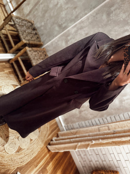 Sobretudo em fazenda oversized