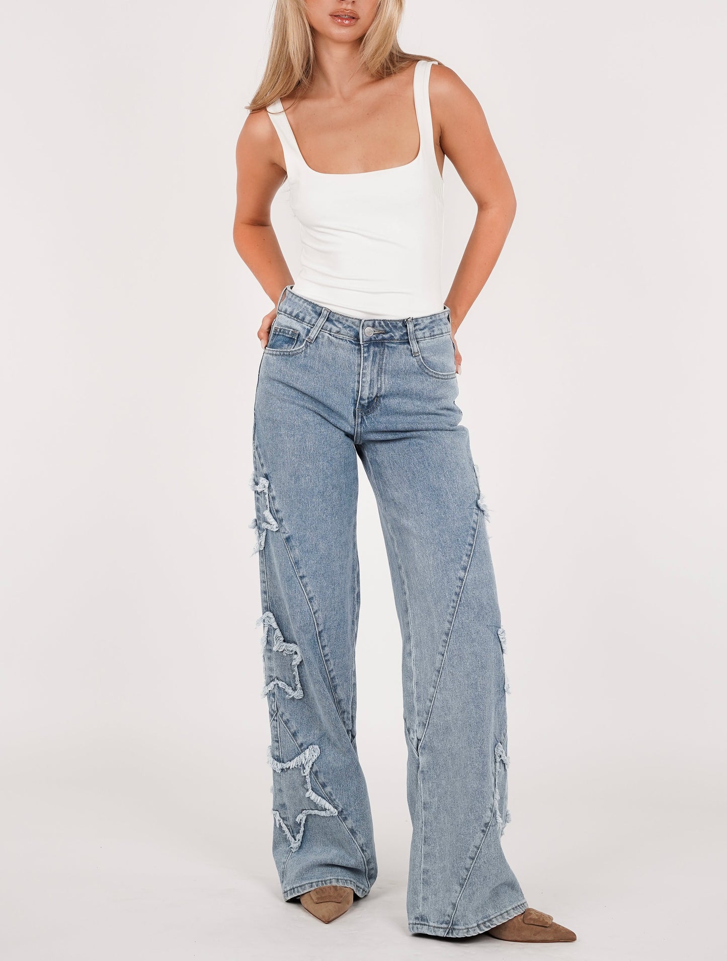 Jeans Wide Leg Star