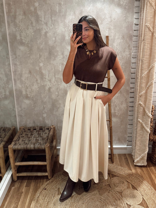 Vestido c/efeito de duas peças