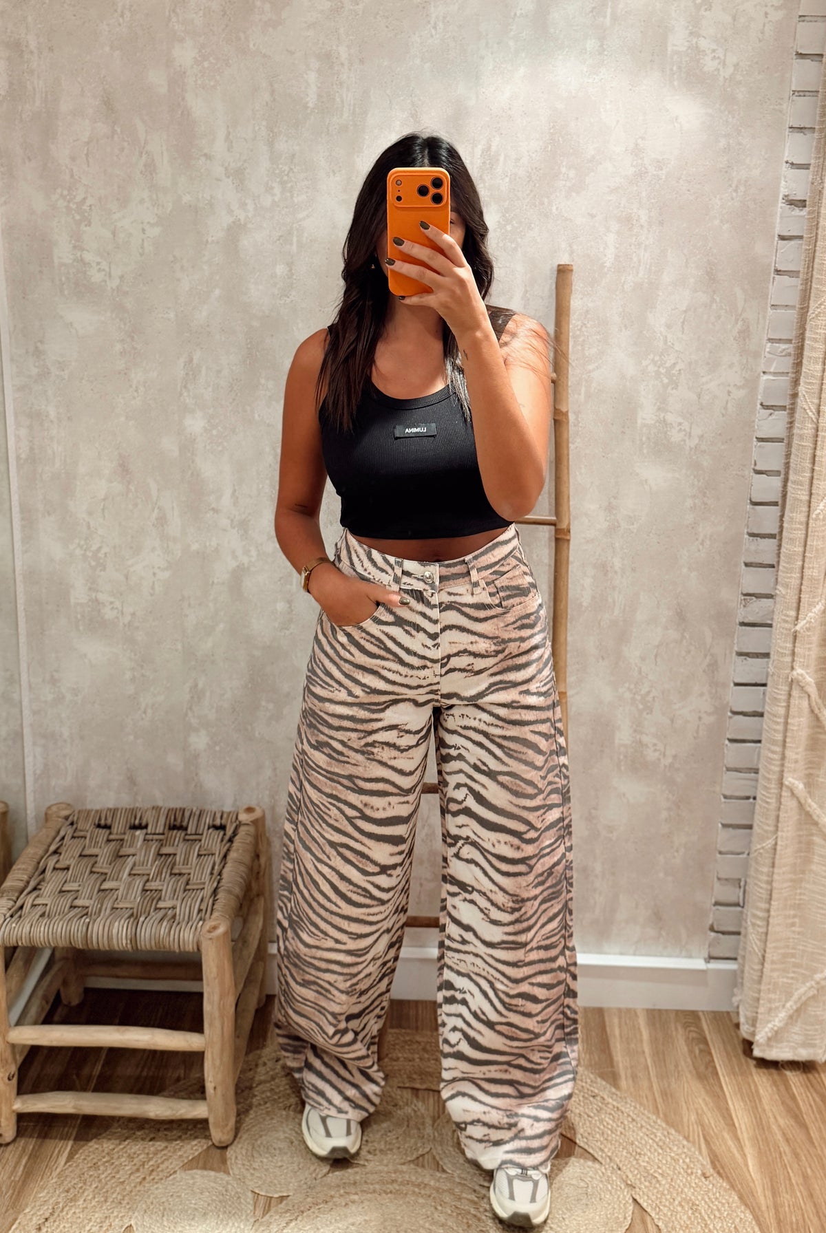 Jeans Wide Leg Zebra