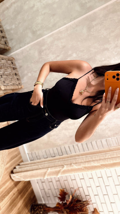 Body em licra com renda