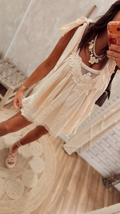Conjunto Top & Calção em Renda - Mochy