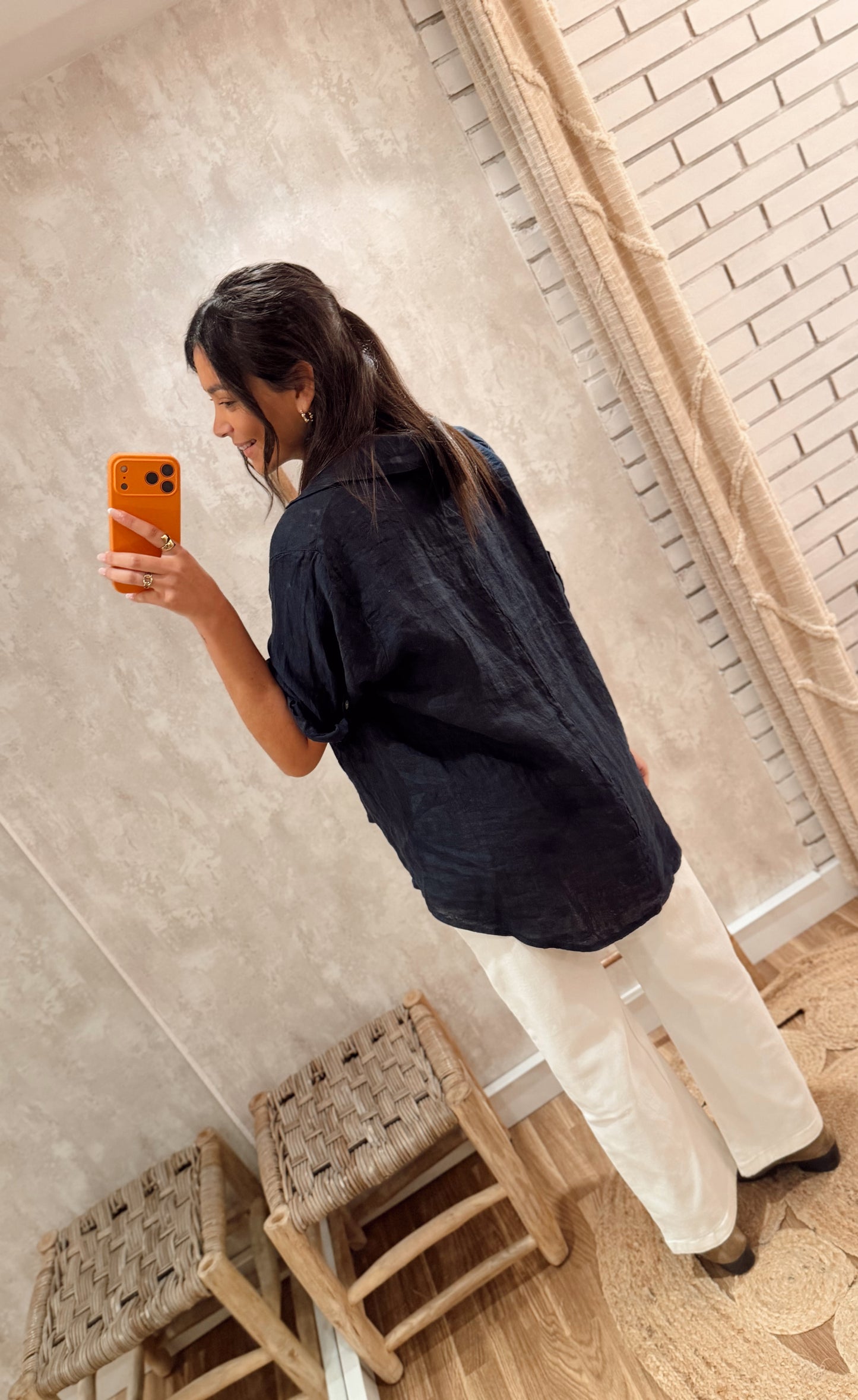 Camisa 100% em linho